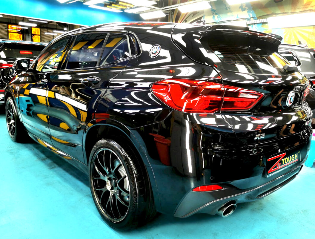 The BMW X2 after its ZeTough coating.