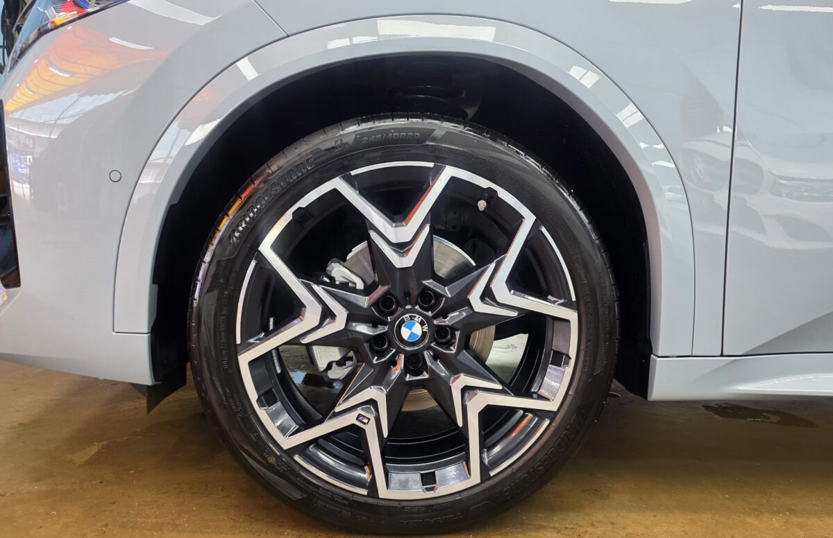 The BMW X2 with its fresh, coated finish.