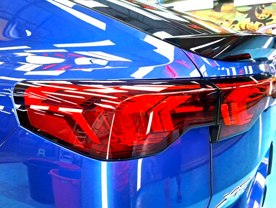 The finished BMW X2, glossy and protected.
