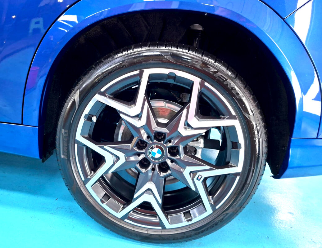 The BMW X2 with its fresh, coated finish.