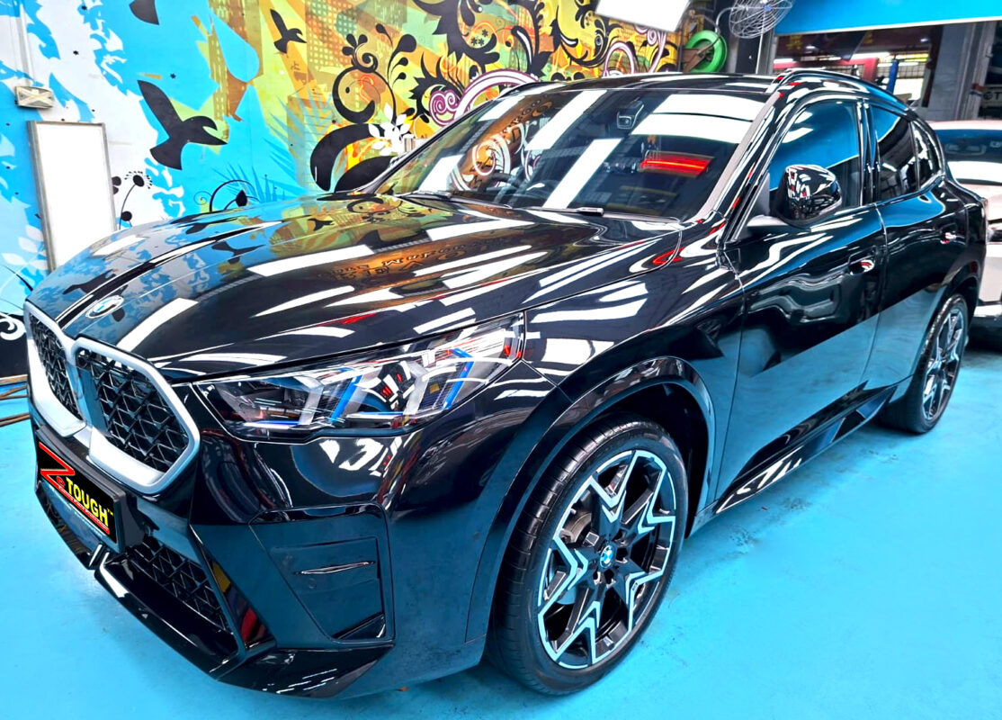 BMW X2, glossy after its ZeTough Ceramic coating.