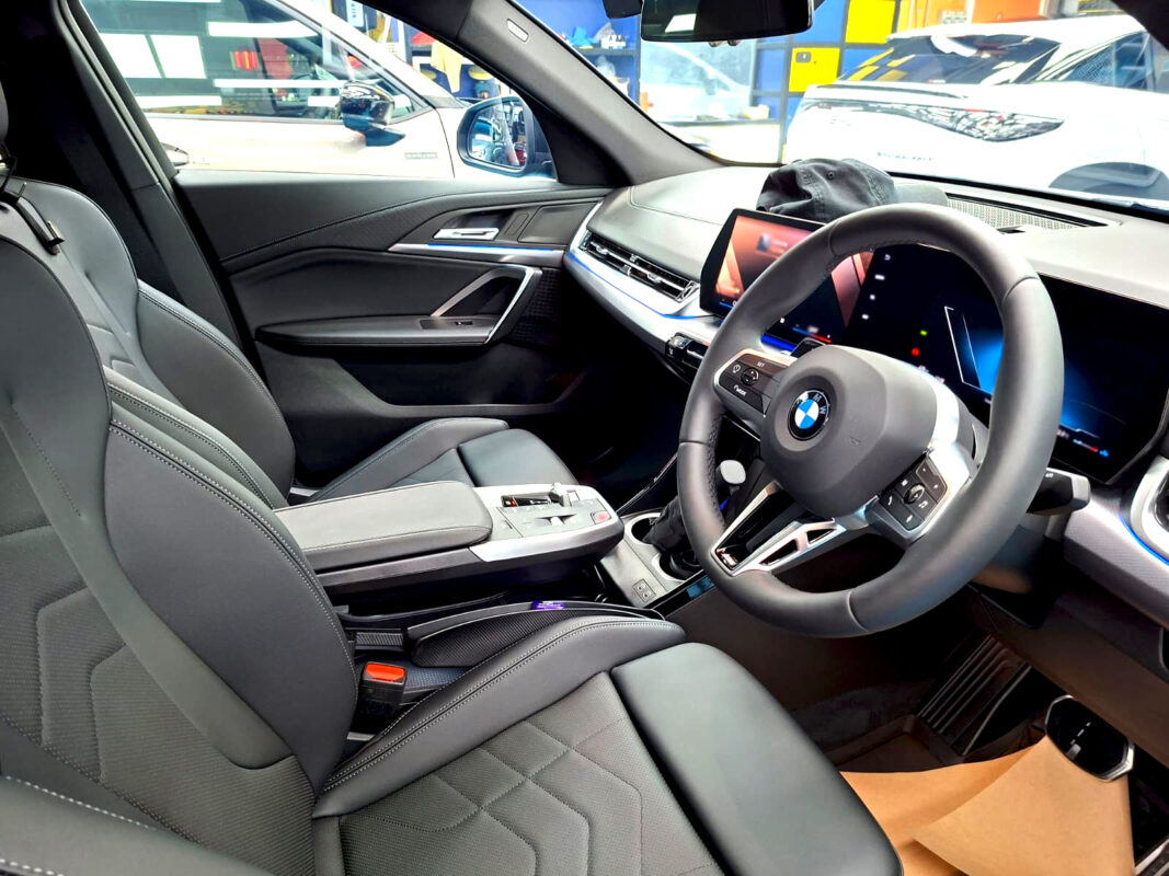 The BMW X2's protected, high-gloss finish.