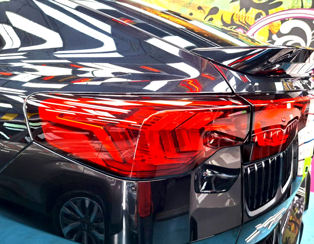 The finished BMW X2, glossy and protected.