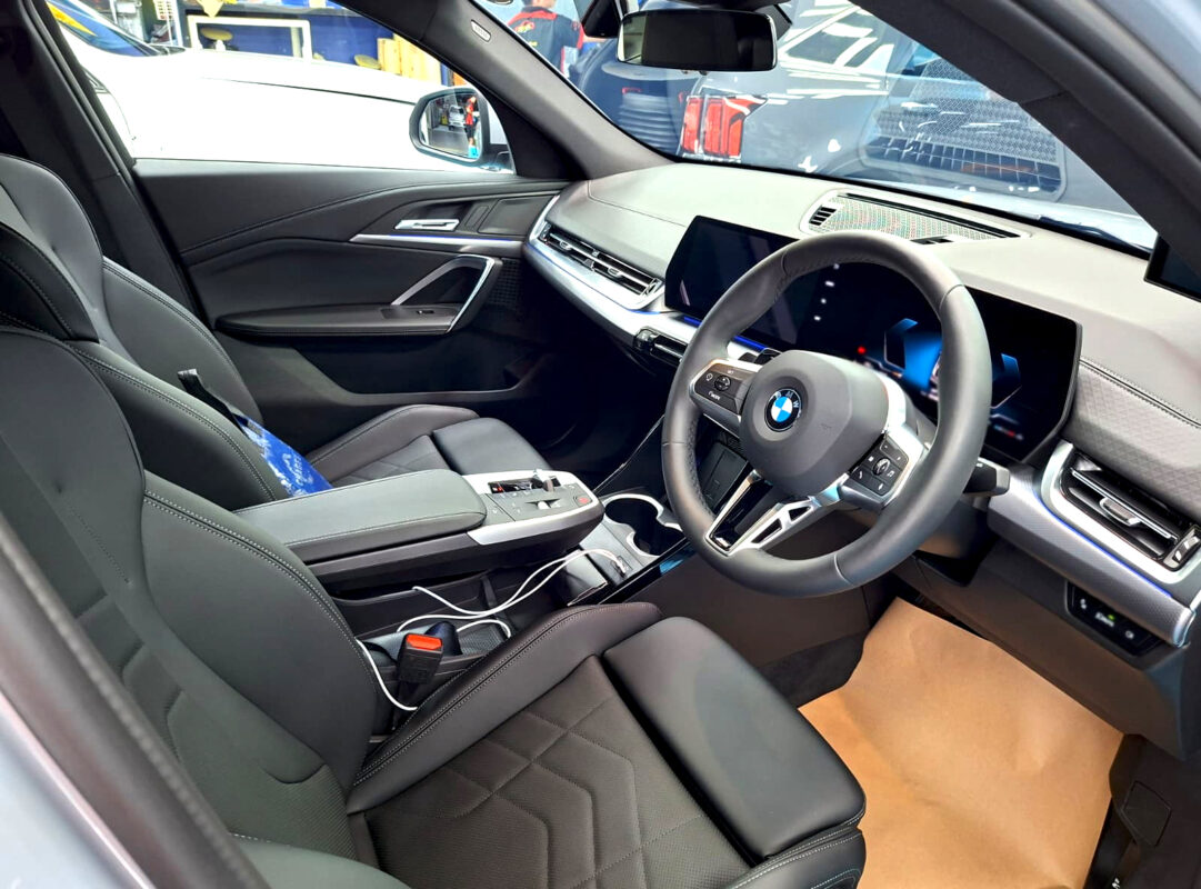 The BMW X2's protected, high-gloss finish.