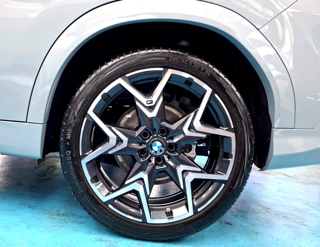 The BMW X2 with its fresh, coated finish.