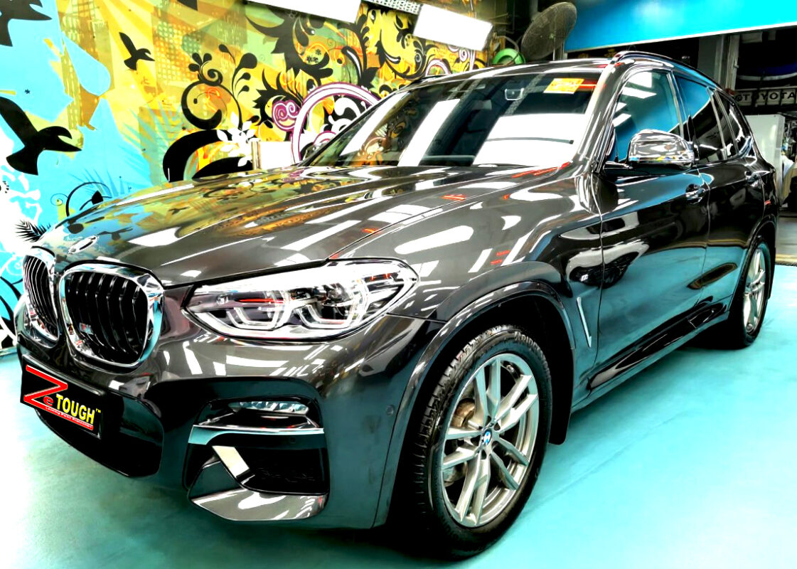 BMW X3, glossy after its ZeTough Ceramic coating.