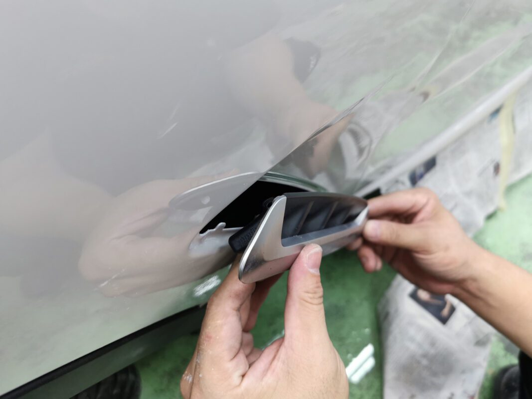 After: the same BMW X3, resprayed and polished to a clean, even finish.