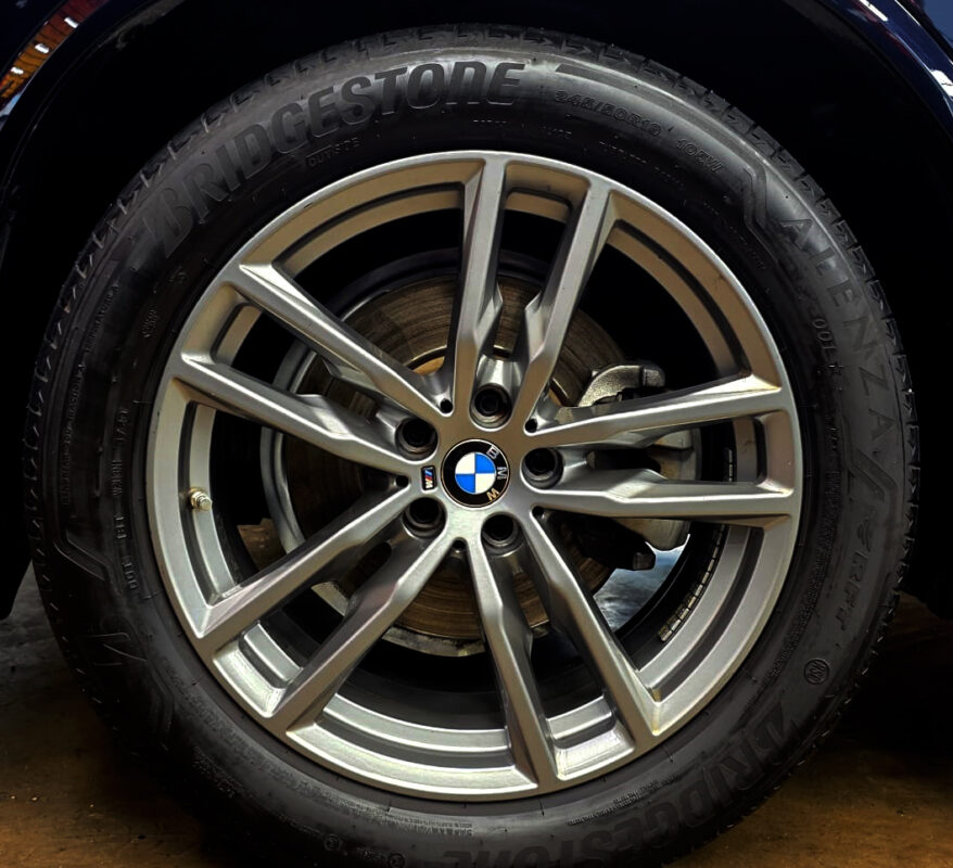 The BMW X3, finished and ready for collection.
