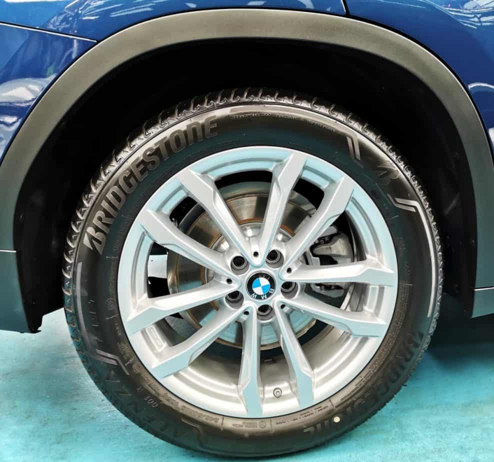 The BMW X3, finished and ready for collection.