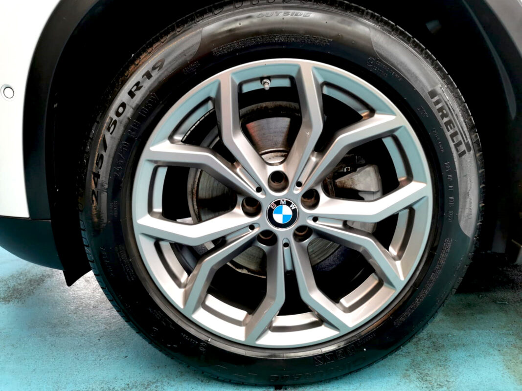 The BMW X3, finished and ready for collection.