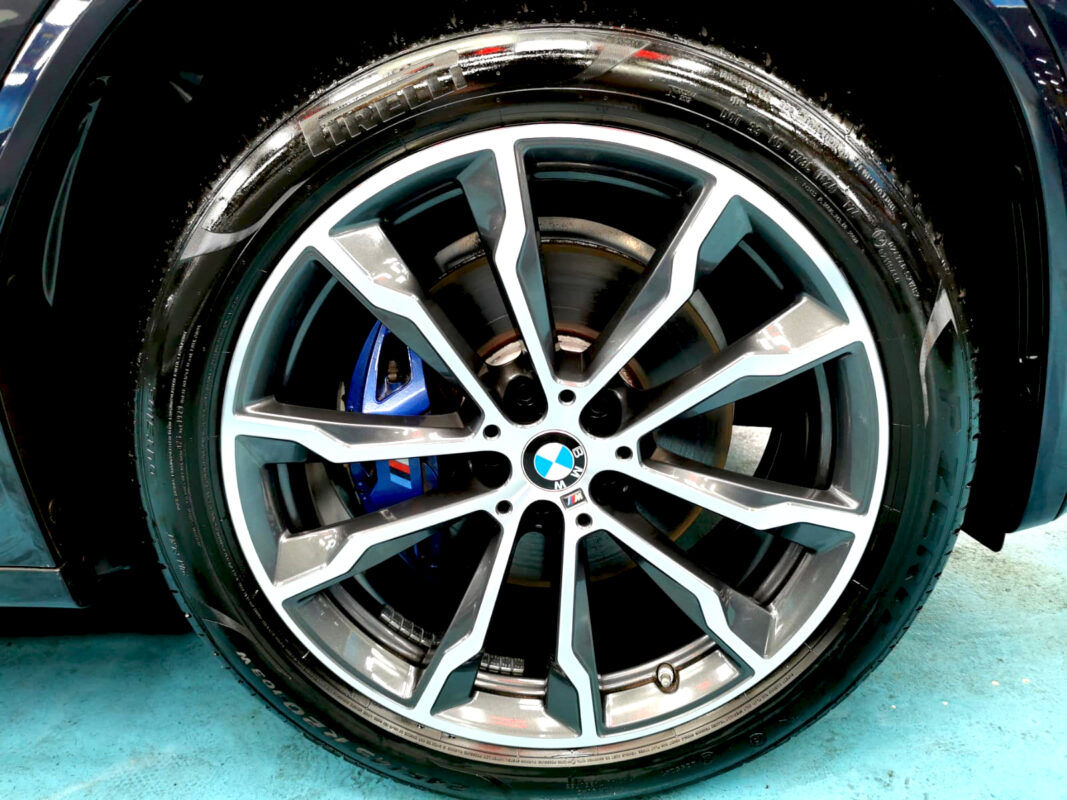 The BMW X3, finished and ready for collection.