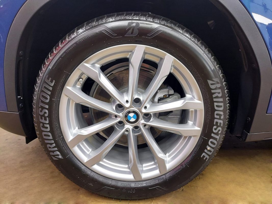 The BMW X3, finished and ready for collection.