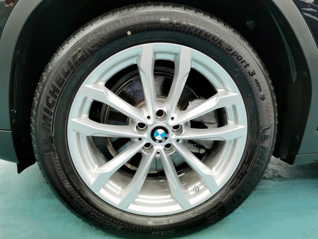 The BMW X3, finished and ready for collection.