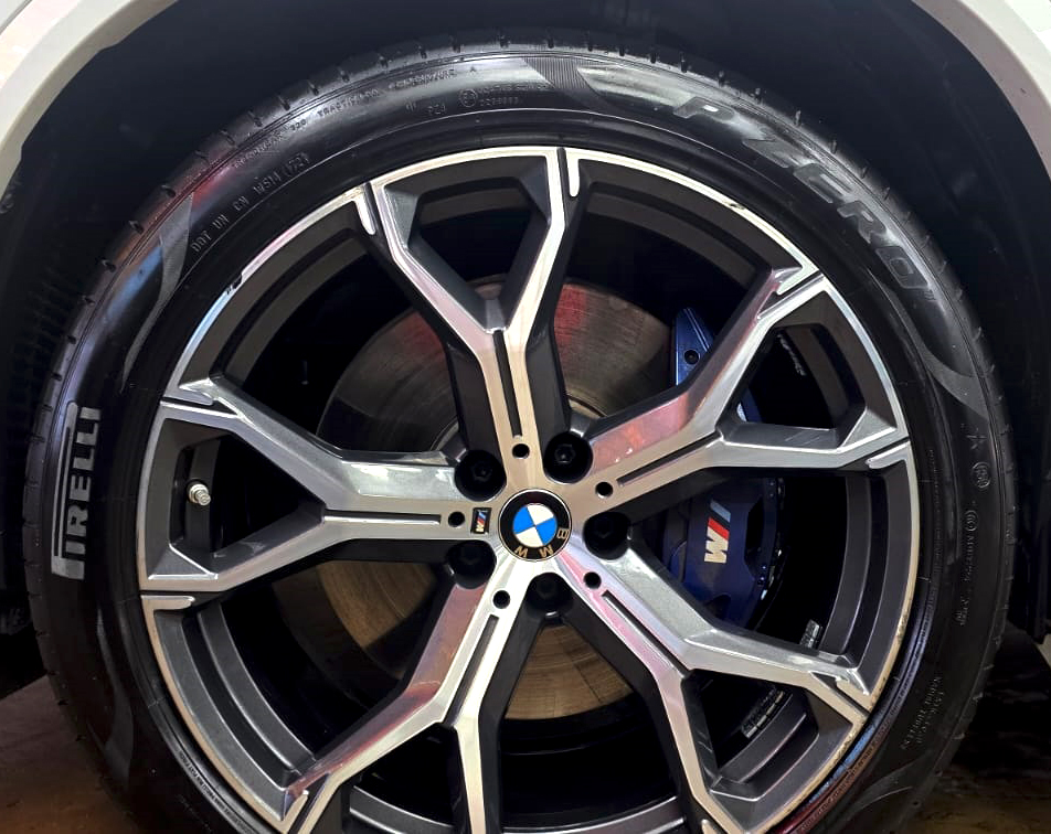 The BMW X5, finished and ready for collection.
