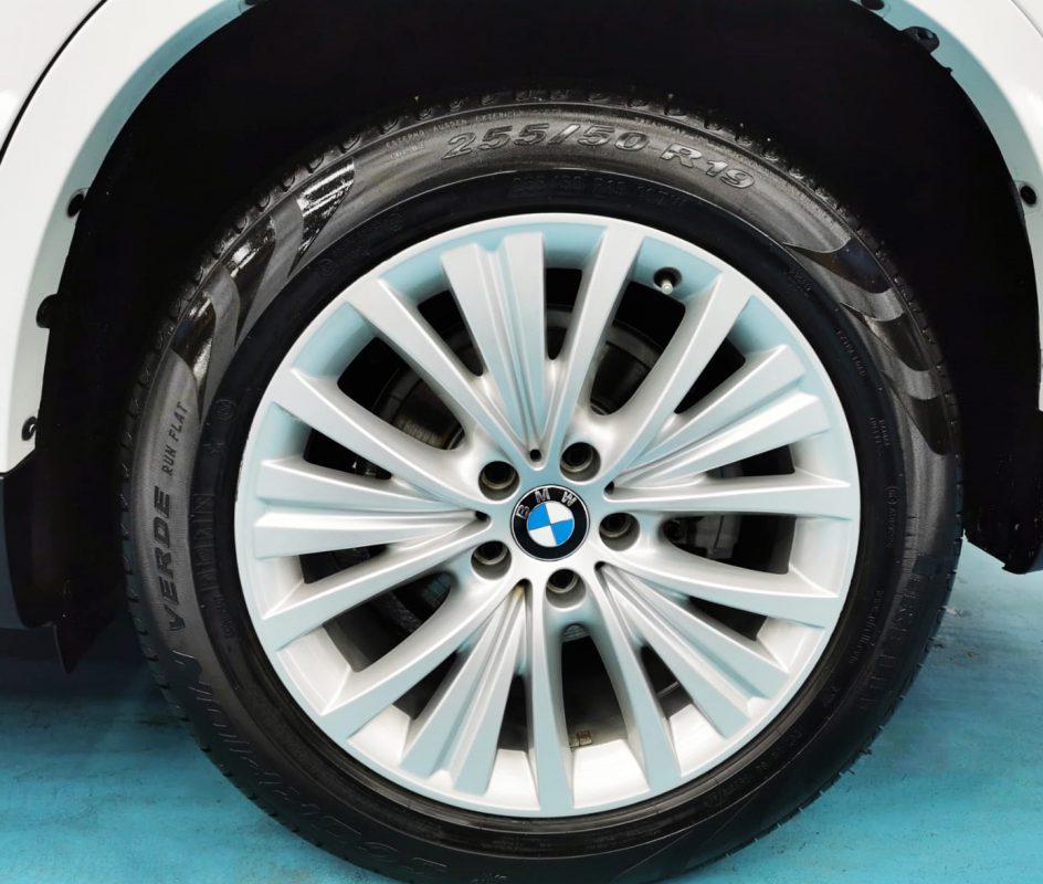 The BMW X5, finished and ready for collection.