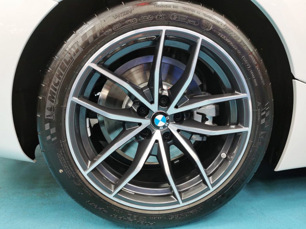 The BMW Z4, finished and ready for collection.