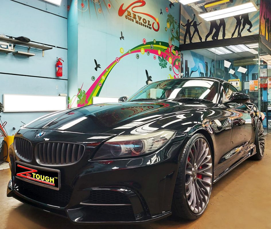 BMW Z4, sealed with ZeTough Ceramic at Revol Carz.