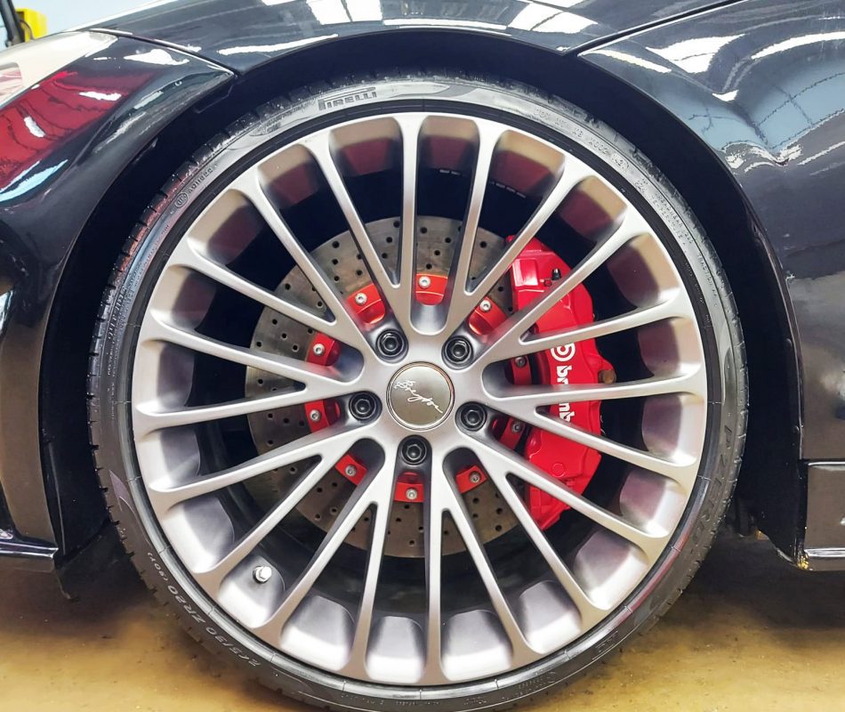 The BMW Z4, finished and ready for collection.