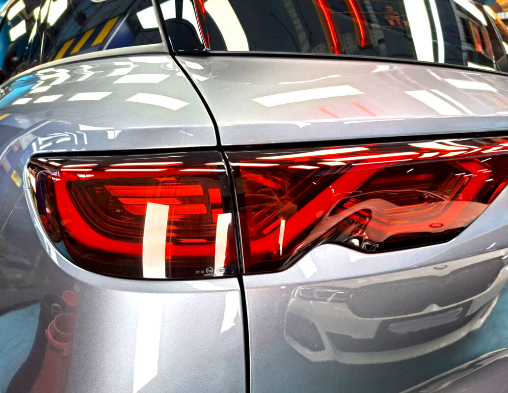 The finished BYD Atto 2, glossy and protected.