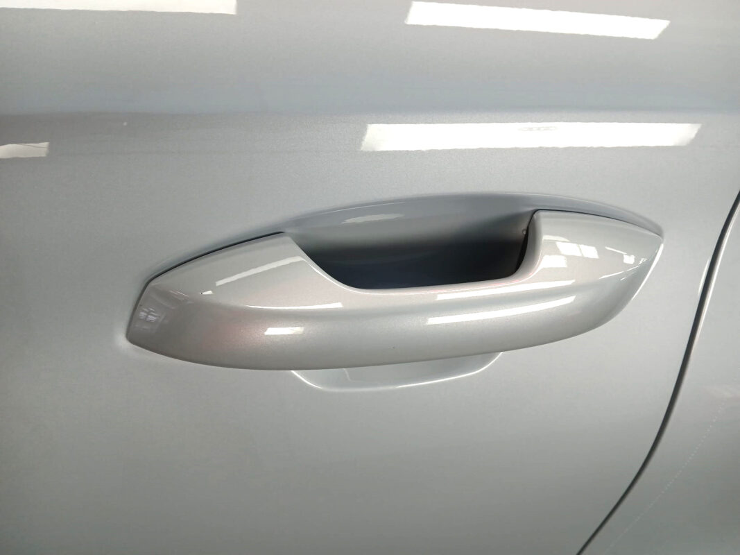 Front three-quarter view of the BYD Atto 3 after coating.