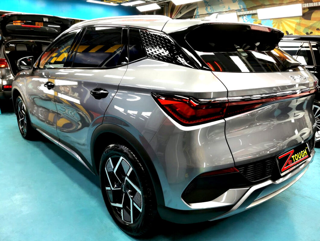 The BYD Atto 3 after its ZeTough coating.