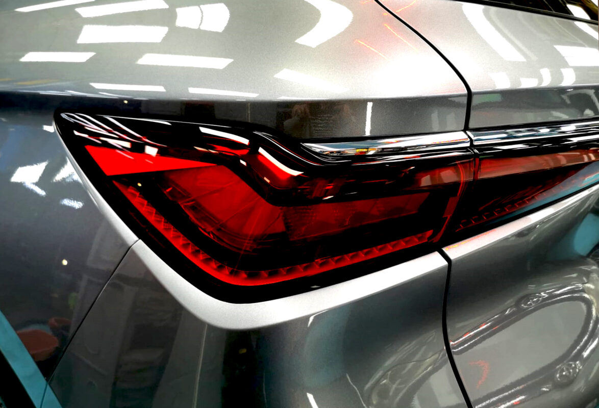 The finished BYD Atto 3, glossy and protected.