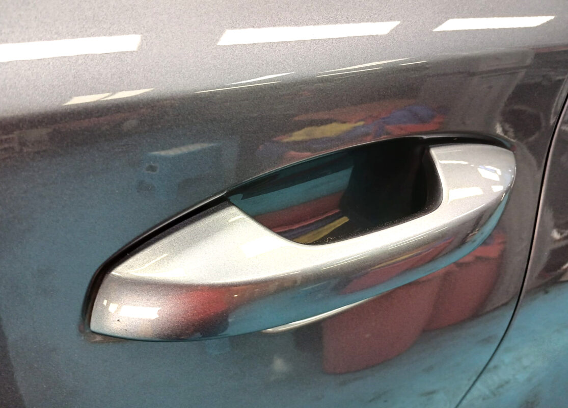 Front three-quarter view of the BYD ATTO 3 after coating.
