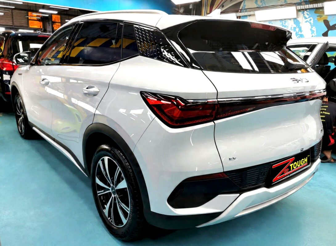 The BYD Atto 3 after its ZeTough coating.