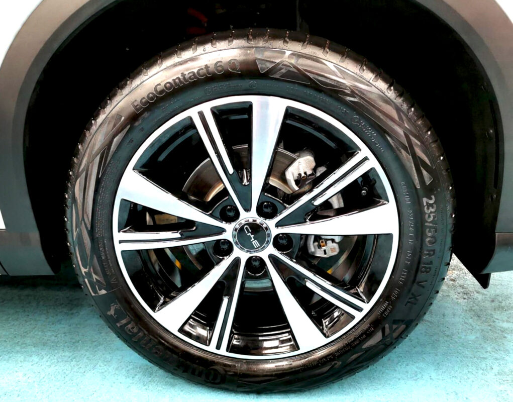 The BYD Atto 3 with its fresh, coated finish.