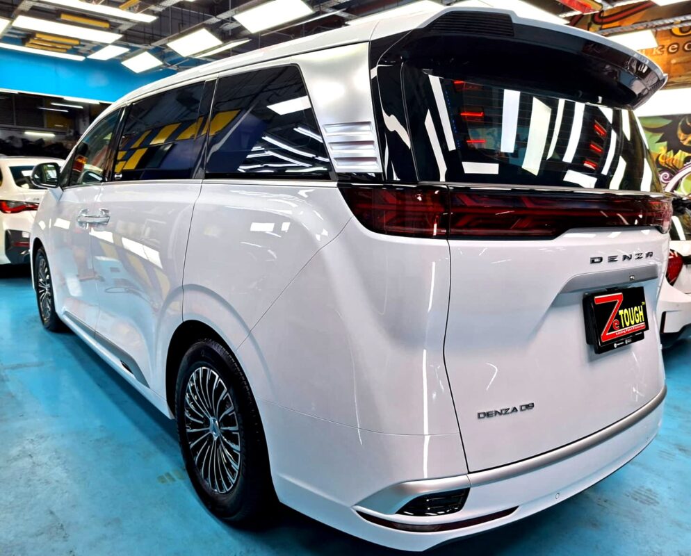 The BYD Denza D9 after its ZeTough coating.