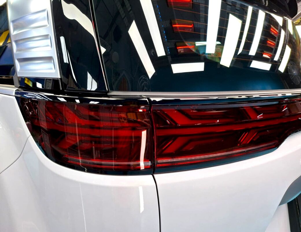 The finished BYD Denza D9, glossy and protected.