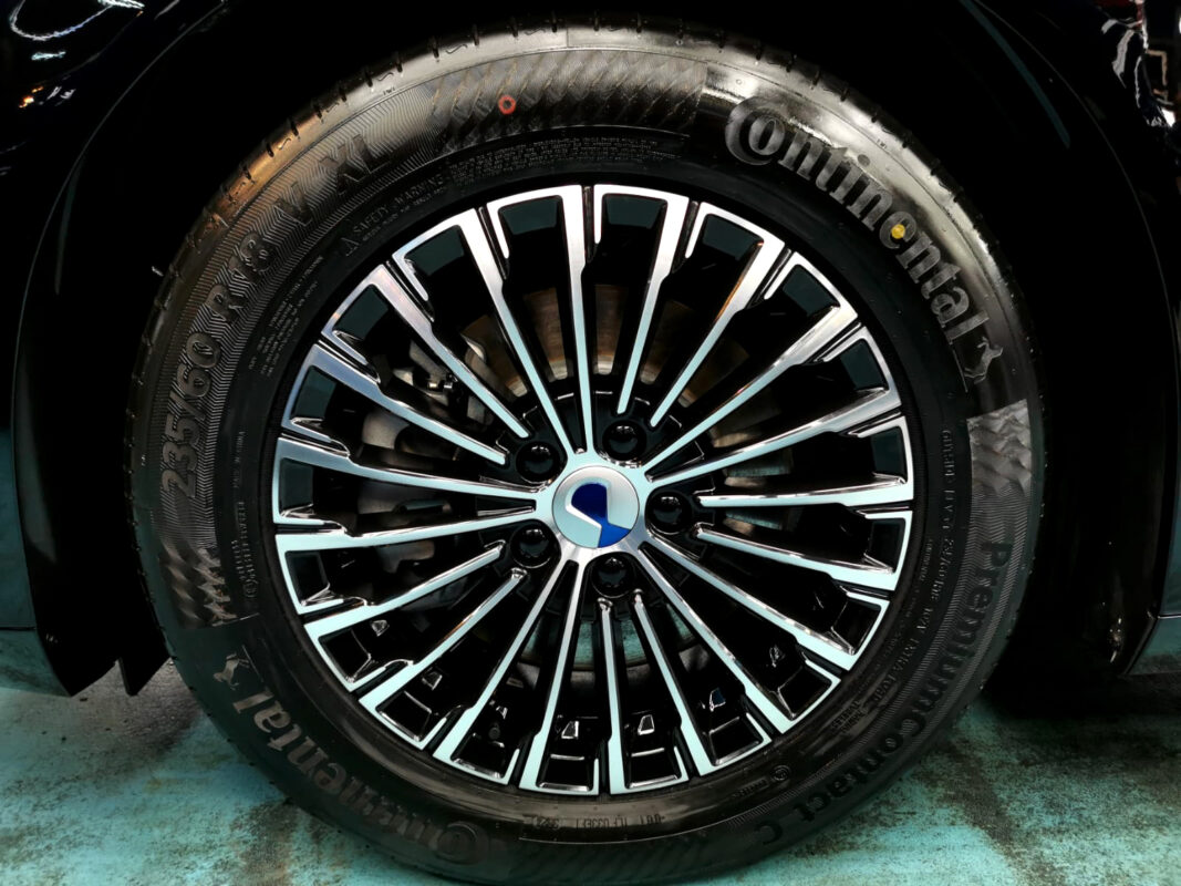 The BYD Denza, finished and ready for collection.