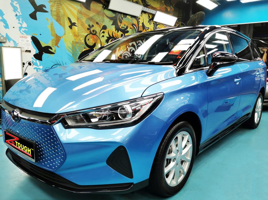 BYD E6, sealed with ZeTough Ceramic at Revol Carz.