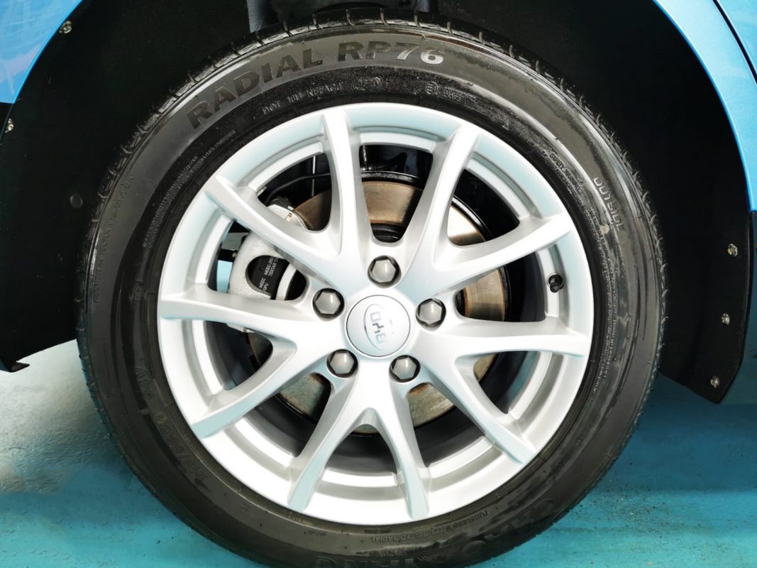 The BYD E6, finished and ready for collection.