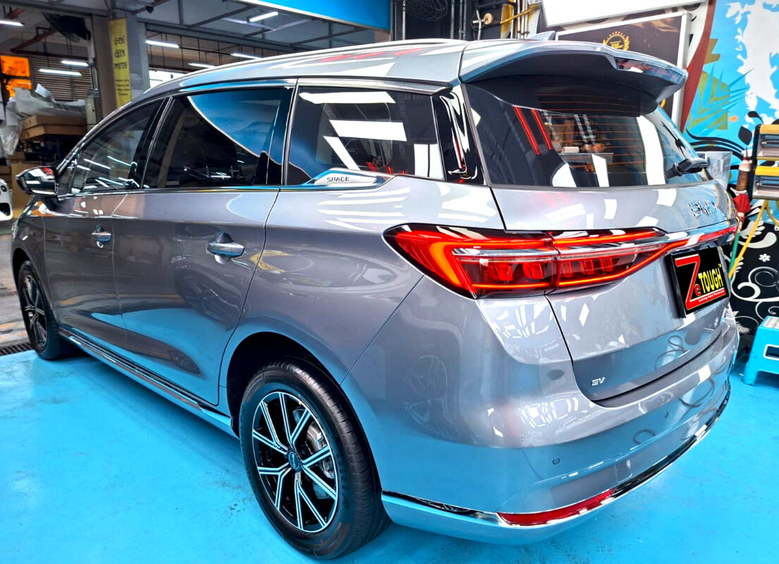 The BYD M6 after its ZeTough coating.