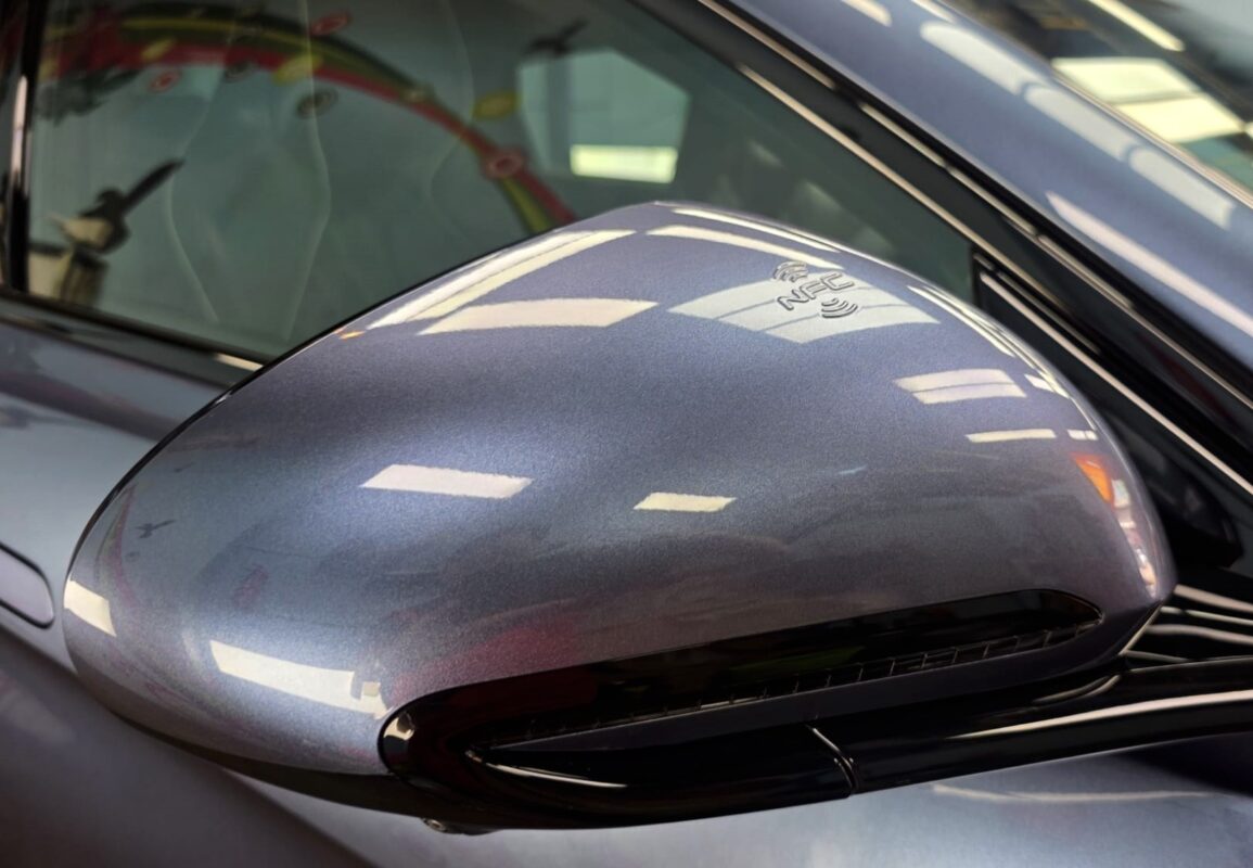 Side panel of the BYD Seal with the ceramic finish locked in.