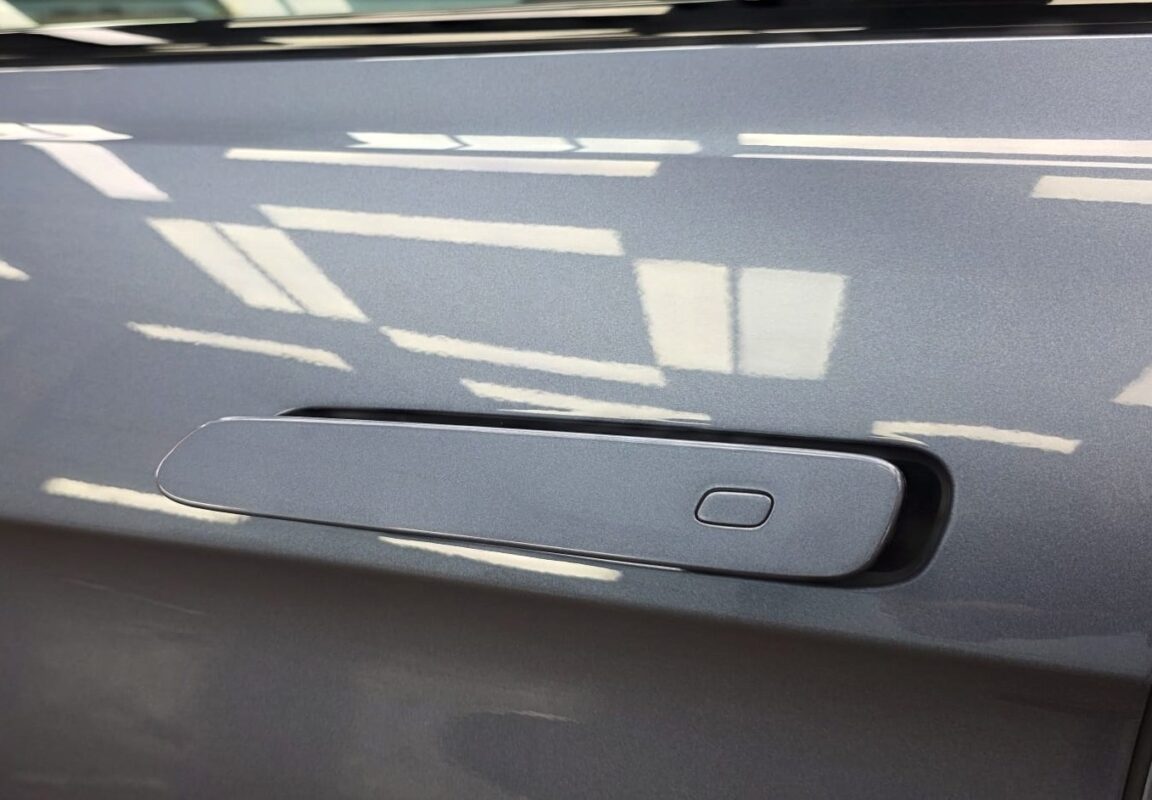 Front three-quarter view of the BYD Seal after coating.
