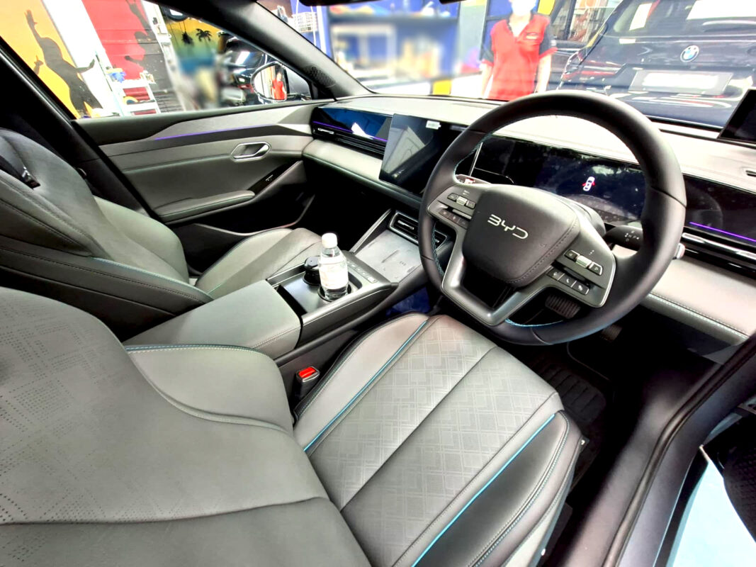 The BYD Seal 6's protected, high-gloss finish.