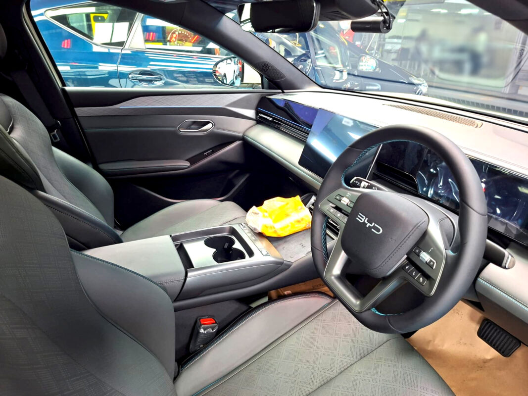 The BYD Seal 6's protected, high-gloss finish.