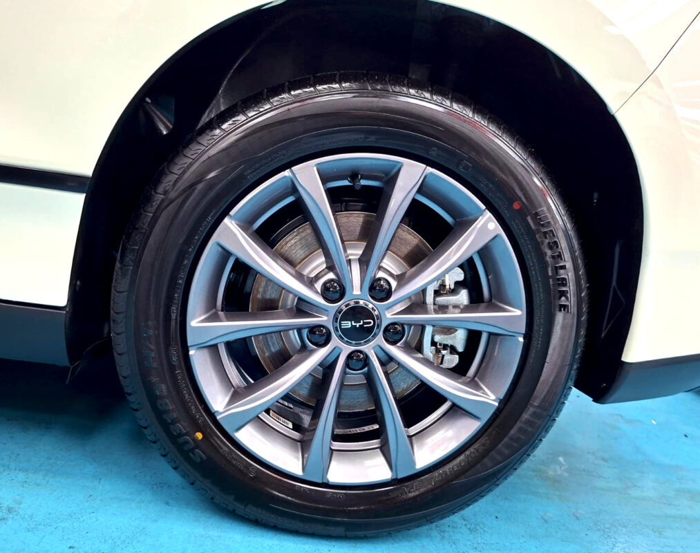 The BYD Seal 6 with its fresh, coated finish.
