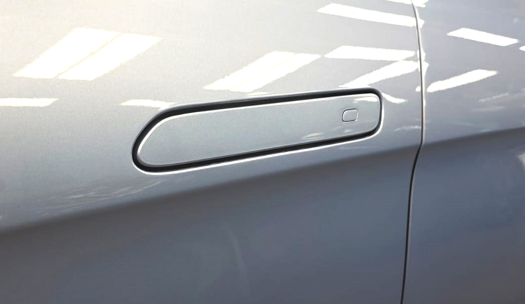 Front three-quarter view of the BYD Seal Dynamic after coating.