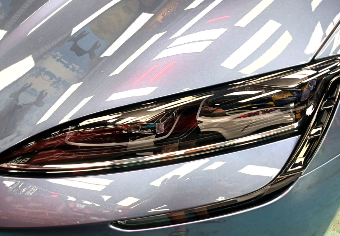 The Seal's coated paintwork showing clean reflections.