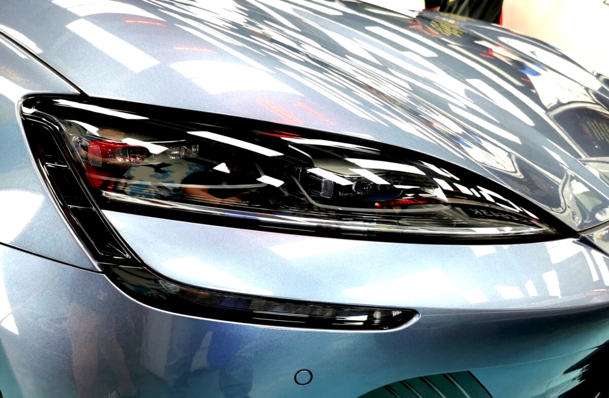 The Seal's coated paintwork showing clean reflections.