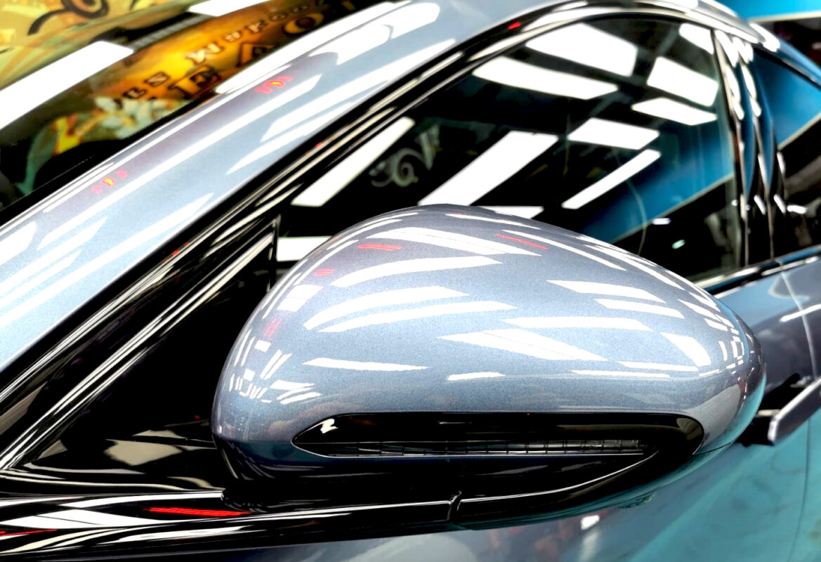 Side panel of the BYD Seal with the ceramic finish locked in.
