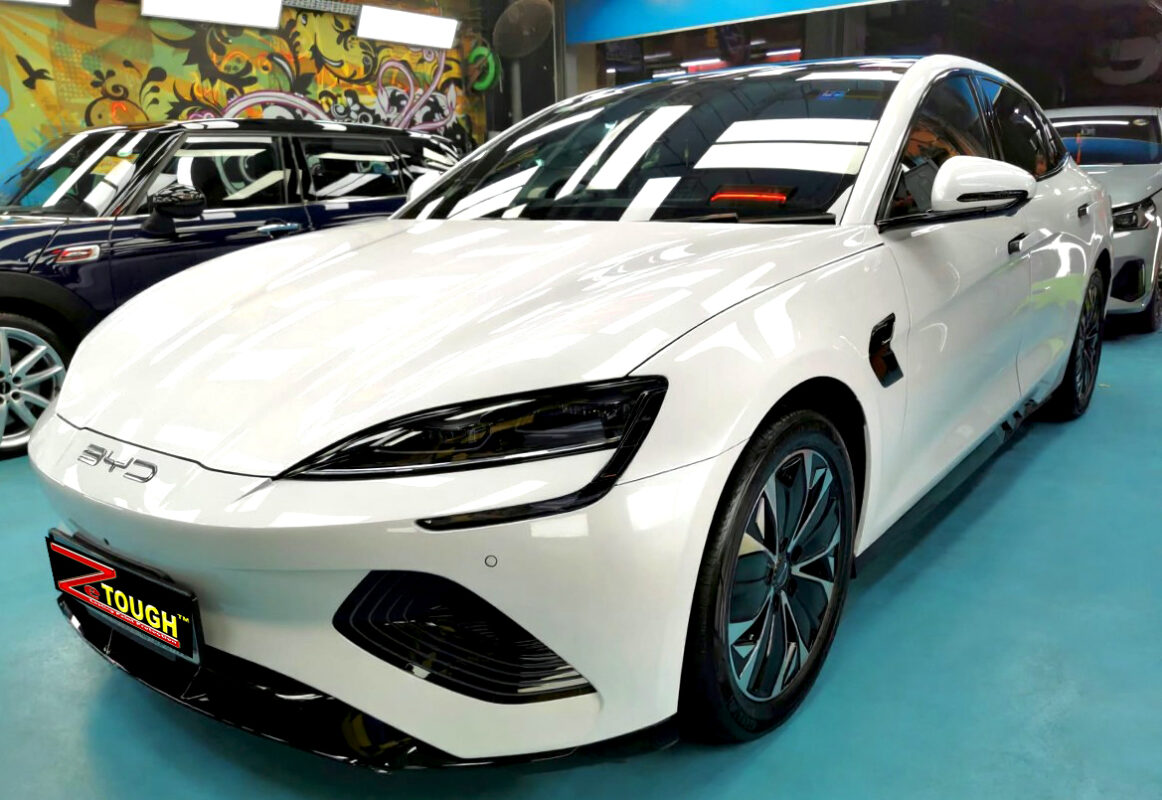 BYD Seal, glossy after its ZeTough Ceramic coating.