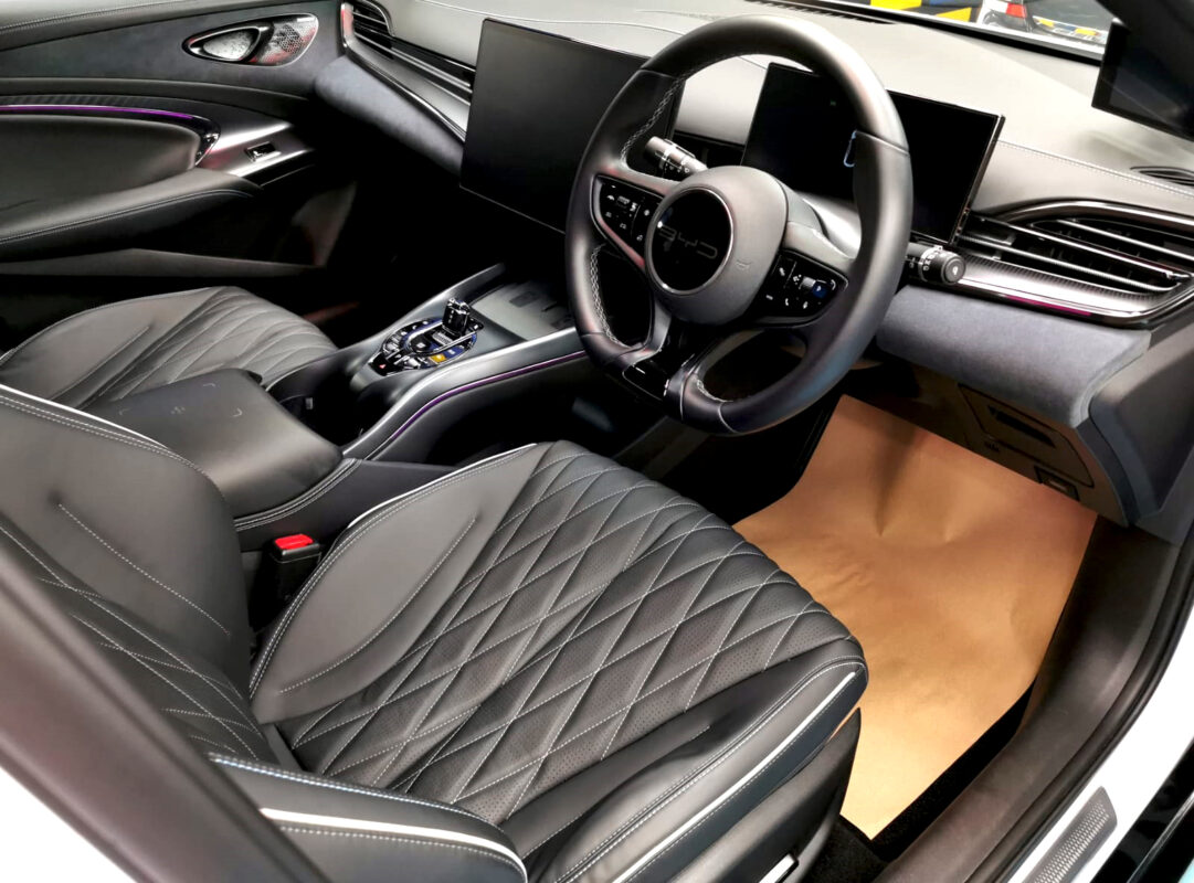 The BYD Seal's protected, high-gloss finish.
