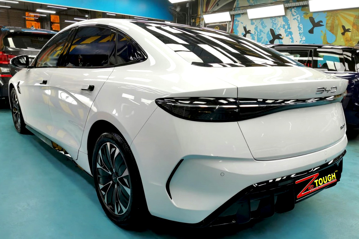 The BYD Seal after its ZeTough coating.