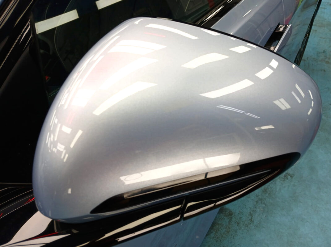Side panel of the BYD Seal with the titanium finish locked in.