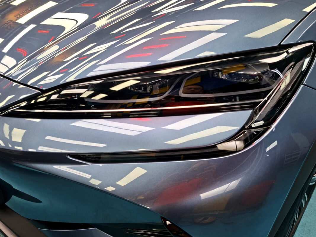 The Sealion 7's coated paintwork showing clean reflections.