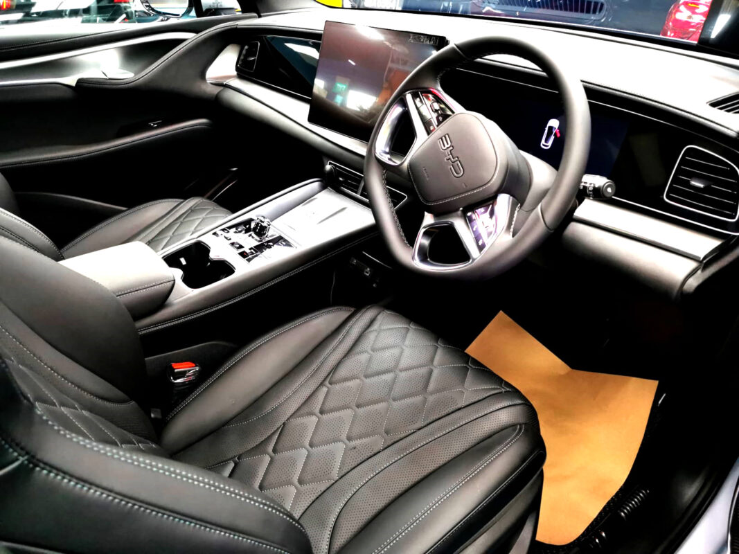 The BYD Sealion 7's protected, high-gloss finish.